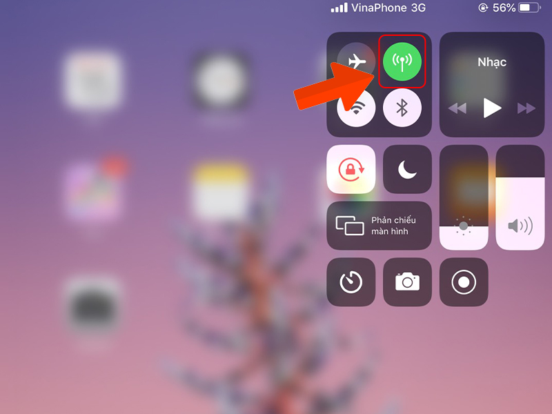 Tắt kết nối dữ liệu để sạc để tiết kiệm pin